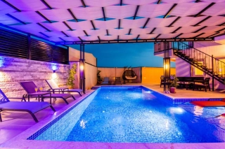 Villa Baha | Kalkan Kördere’de Jakuzili, Deniz Manzaralı, Korunaklı