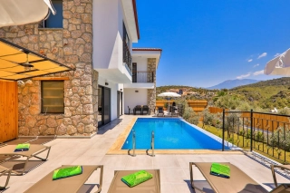 Villa Delfin Green Patara | Korunaklı Havuzlu 6 Kişilik Lüks Villa