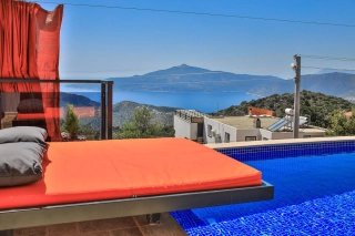 Villa Porto Riko – Kalkan Kördere’de Eşsiz Manzaralı Balayı Villası
