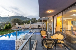 Villa Şelale 2 | Kalkan Kızıltaş’ta 5 Odalı Manzaralı Lüks Villa