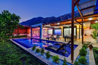 Villa Elvin – Kördere’de Korunaklı, Jakuzili Loft Tasarım Tatil Villa