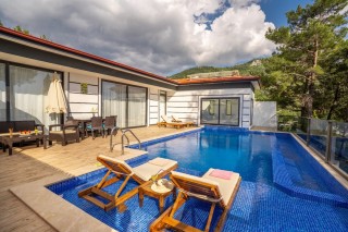 Villa Aven | Kapalı Havuzlu, Jakuzili Korunaklı Villa (4 Kişi) 