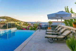 Villa Sabr | Kalkan Kalamar’da , Deniz Manzaralı 5 Odalı Lüks Villa
